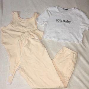SHEIN 2 piece & 90’s baby crop top